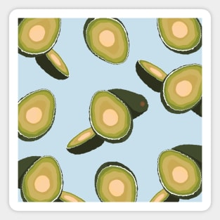 Patterns : Structured Avocados Magnet